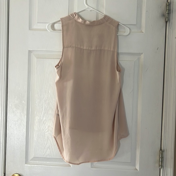 Macys cream colored chiffon blouse - Picture 2 of 2